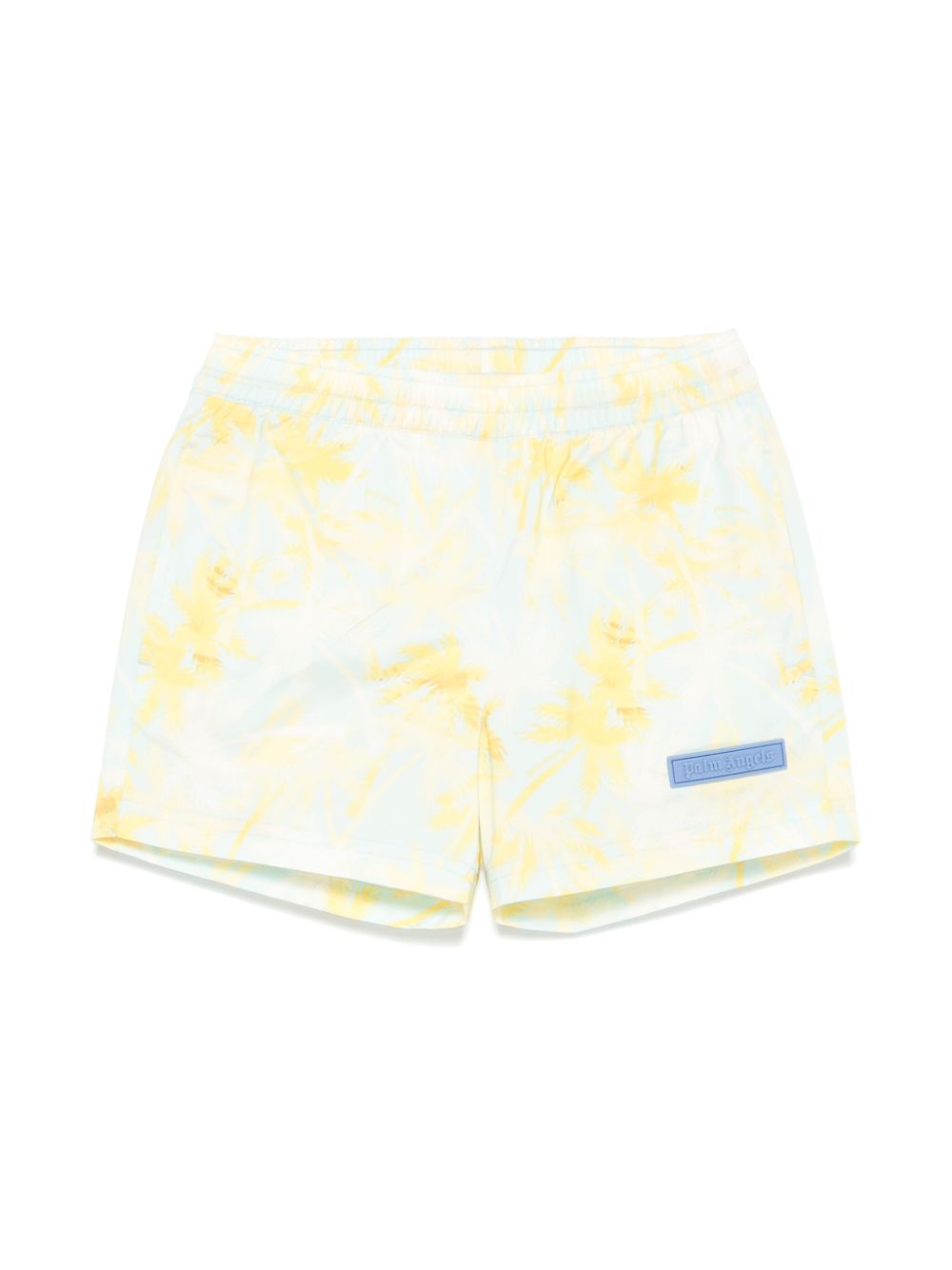 Palm Angels Kids palm-print swim shorts - Yellow von Palm Angels Kids