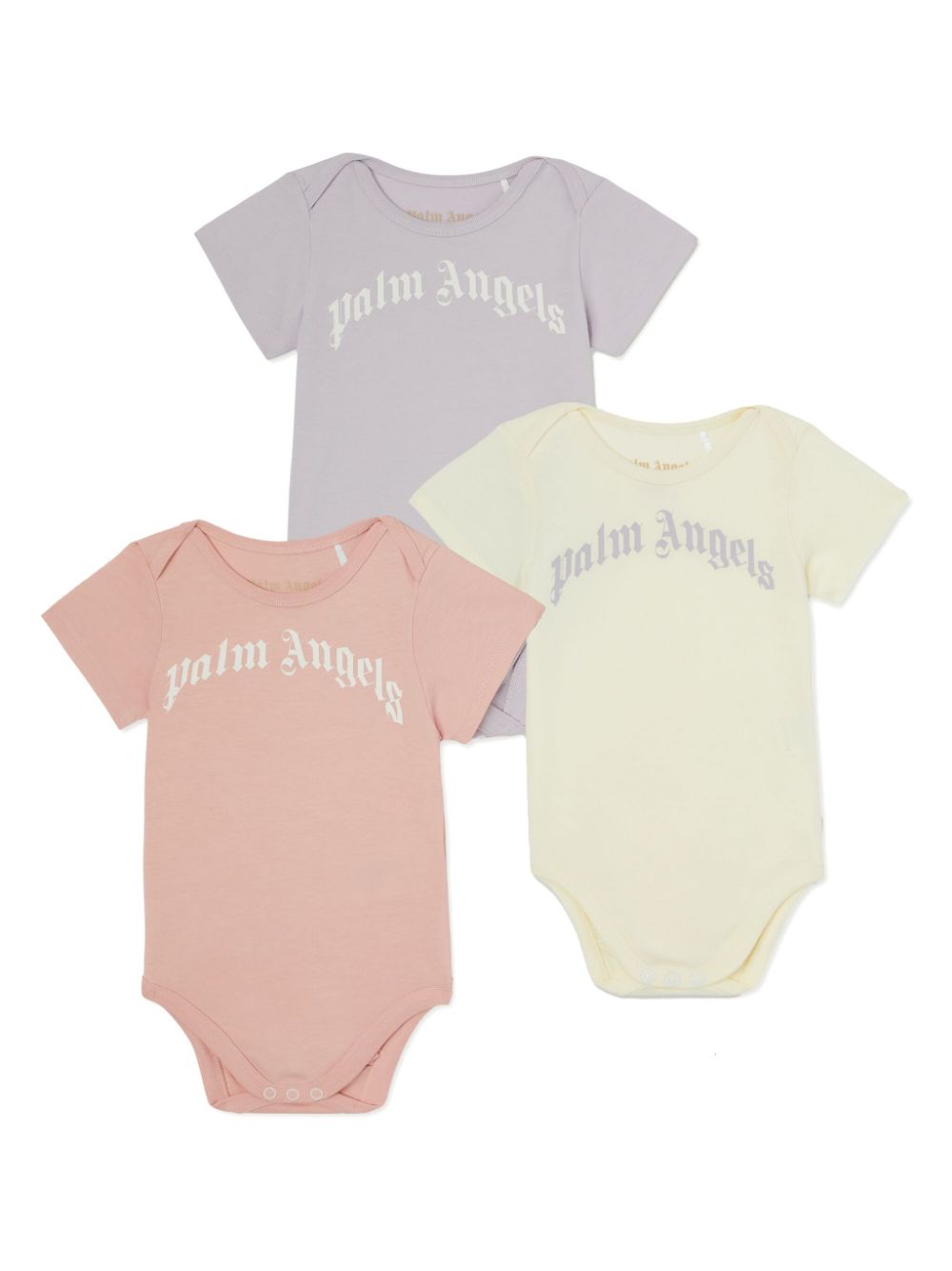 Palm Angels Kids printed bodies (pack of three) - Neutrals von Palm Angels Kids