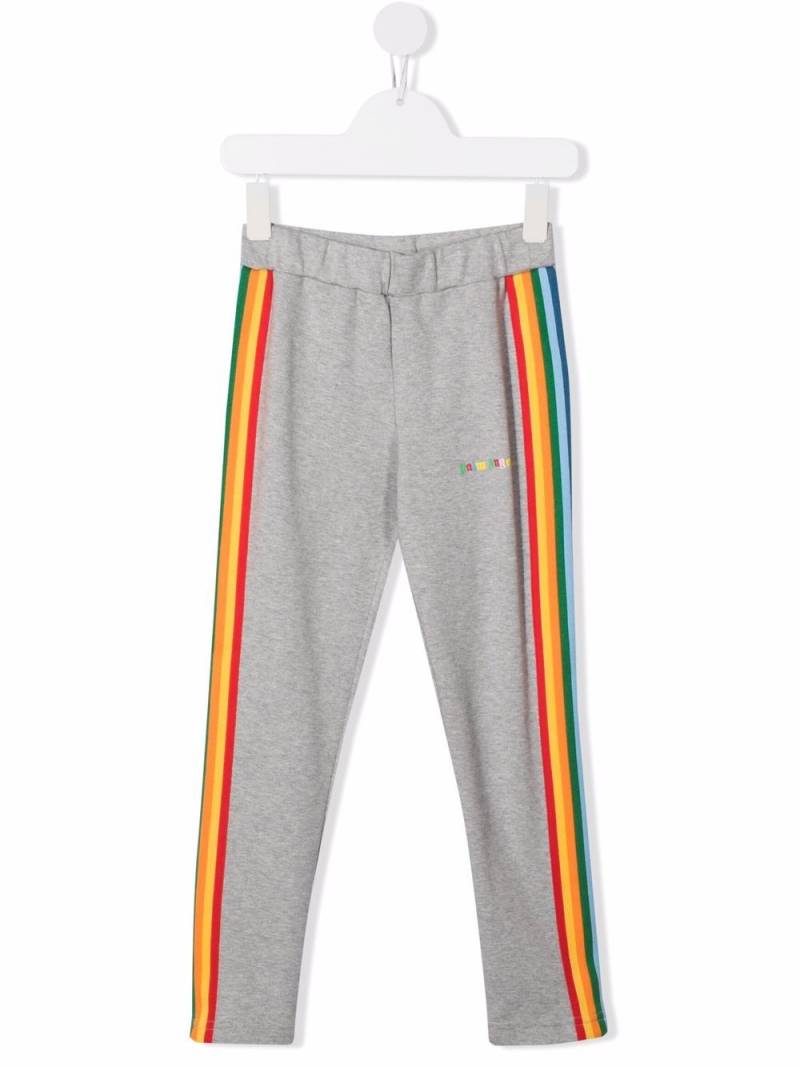 Palm Angels Kids side stripe trackpants - Grey von Palm Angels Kids