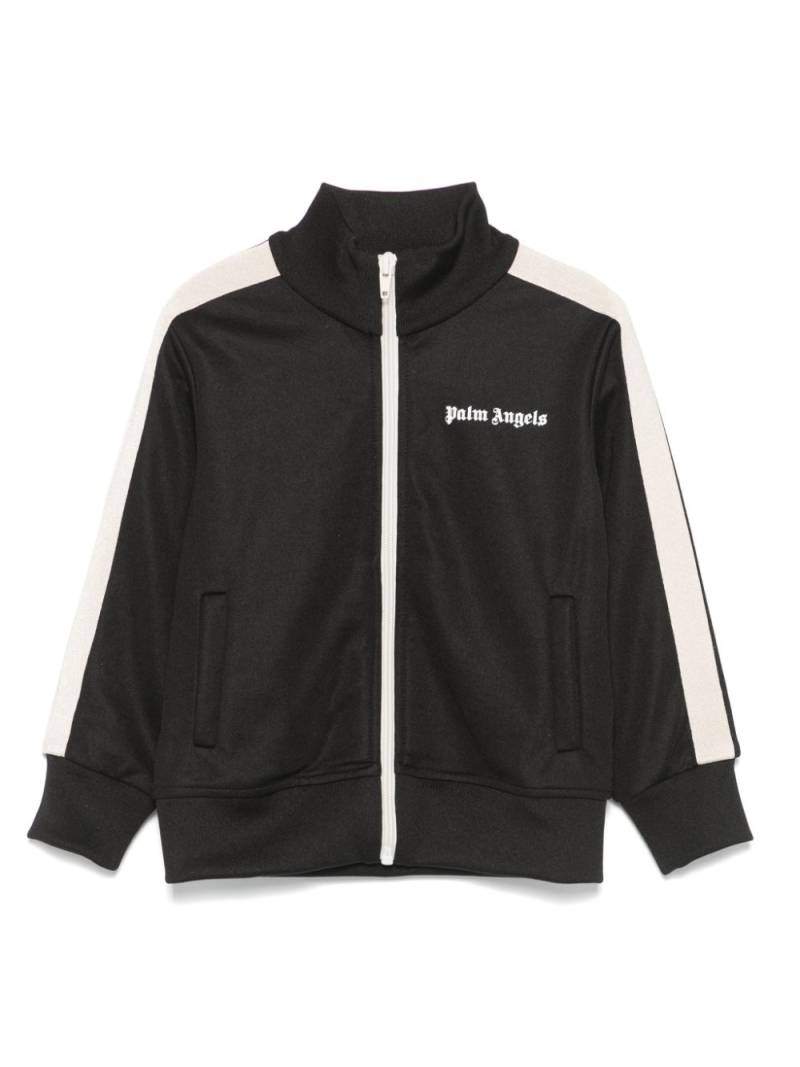 Palm Angels Kids stripe-detail track jacket - Black von Palm Angels Kids