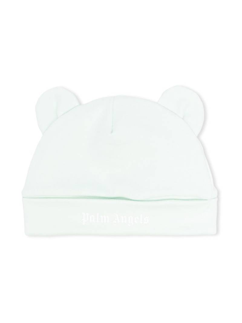 Palm Angels Kids teddy-ears cotton hat - Blue von Palm Angels Kids