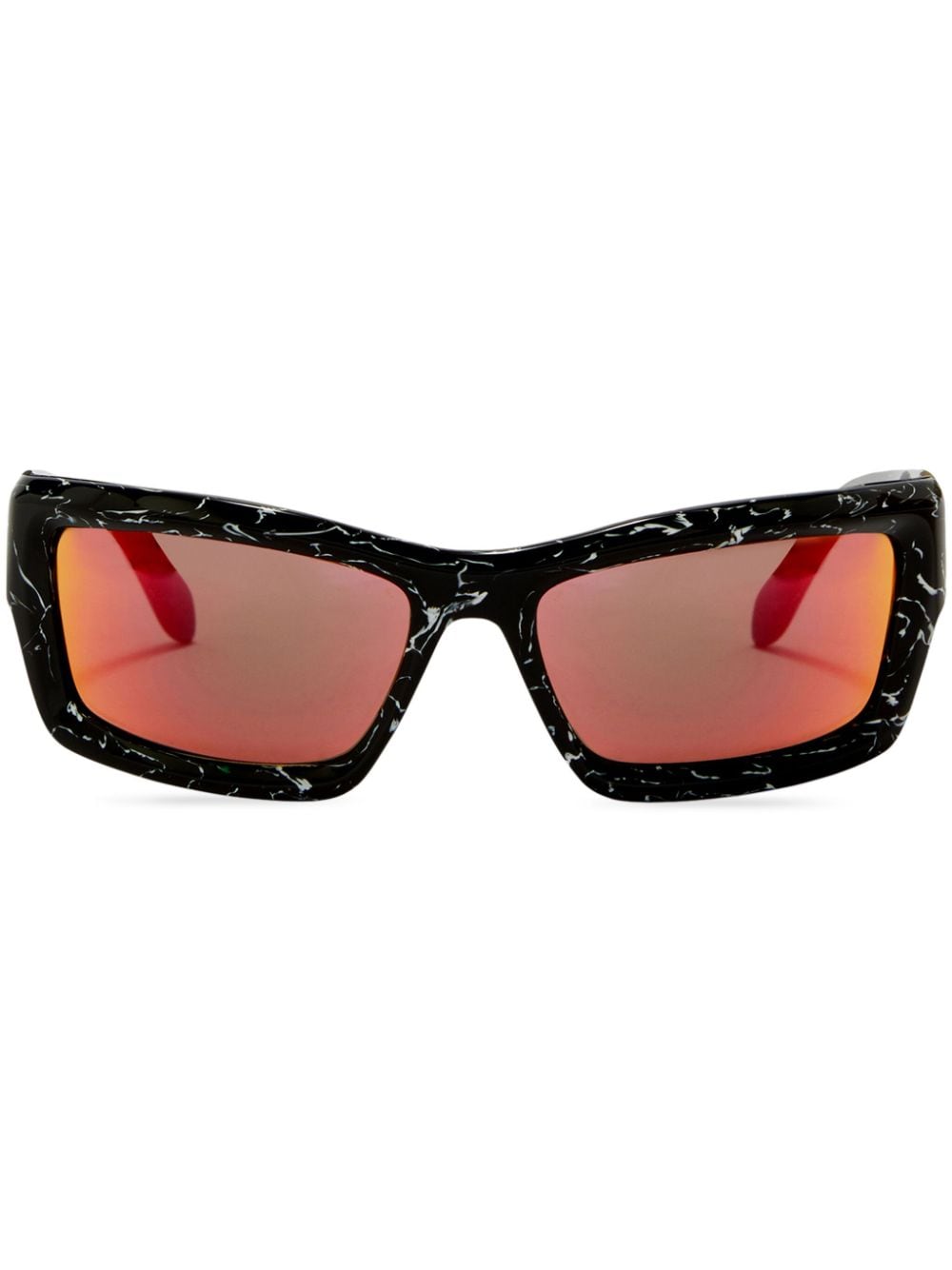 Palm Angels Eyewear Adin rectangular-frame sunglasses - Black von Palm Angels Eyewear