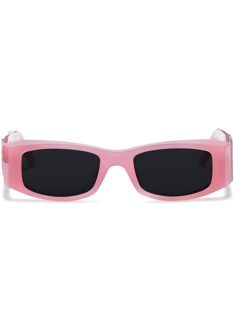 Palm Angels Eyewear Angel rectangle-frame sunglasses - Pink von Palm Angels Eyewear