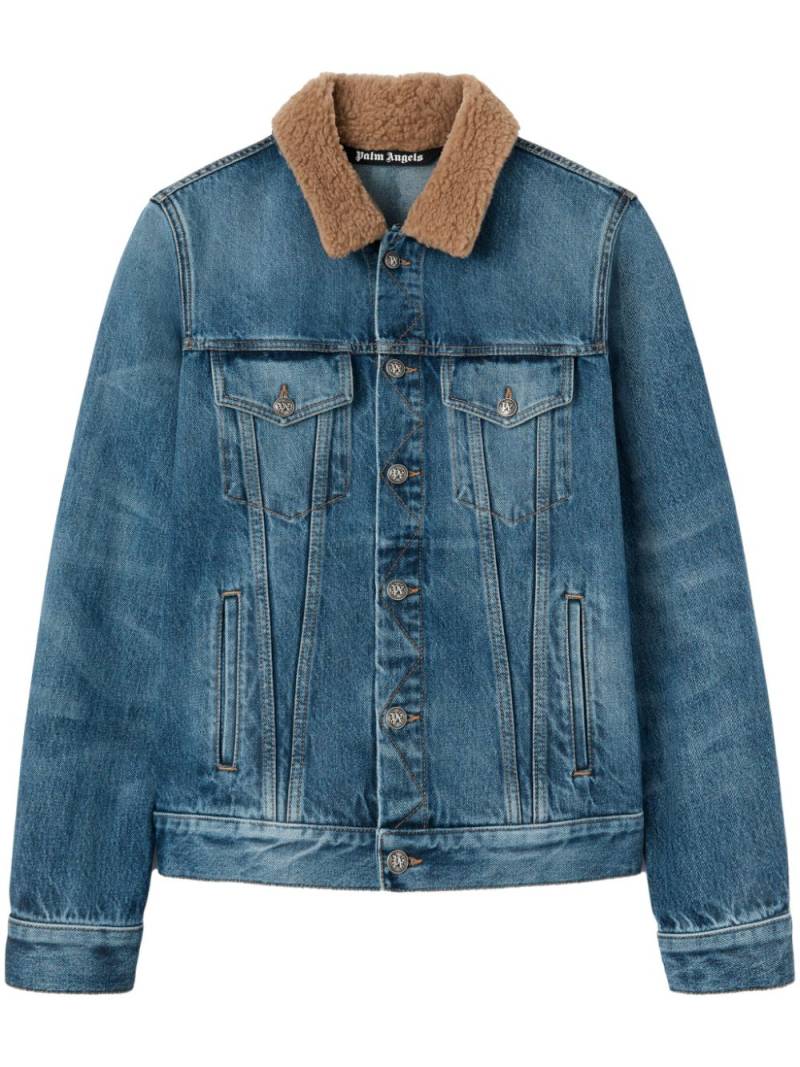 Palm Angels Bear In Mind denim jacket - Blue von Palm Angels