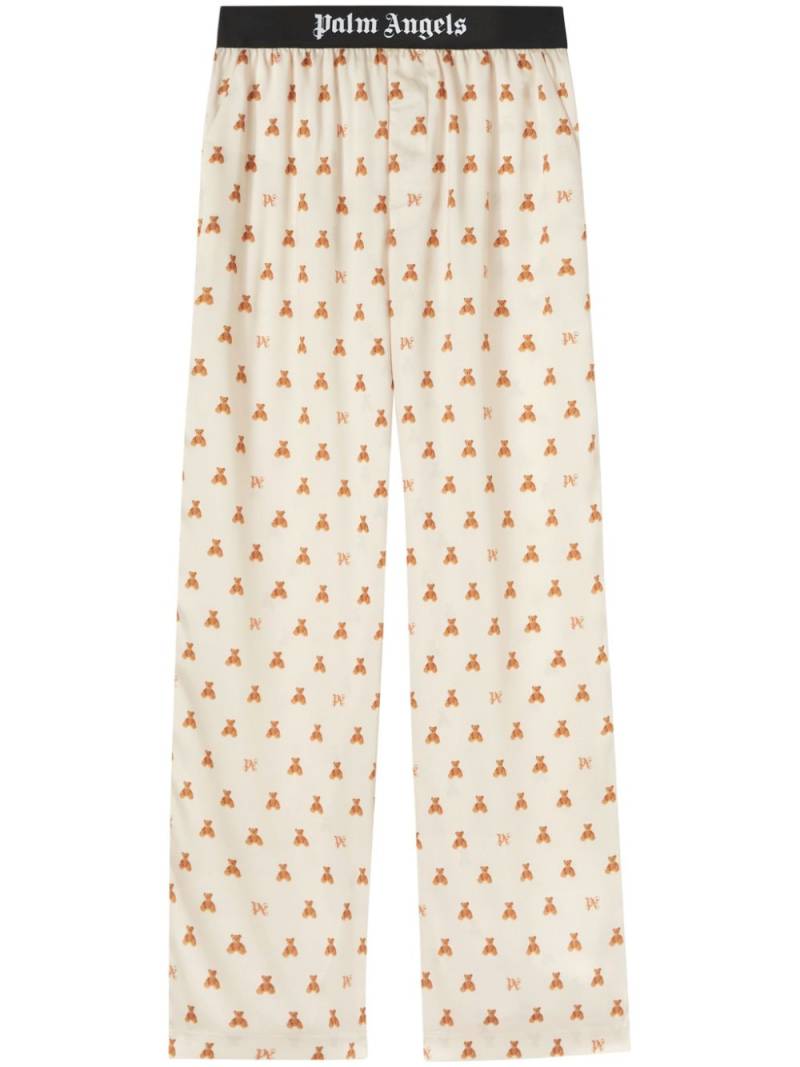 Palm Angels Bear Monogram trousers - Neutrals von Palm Angels