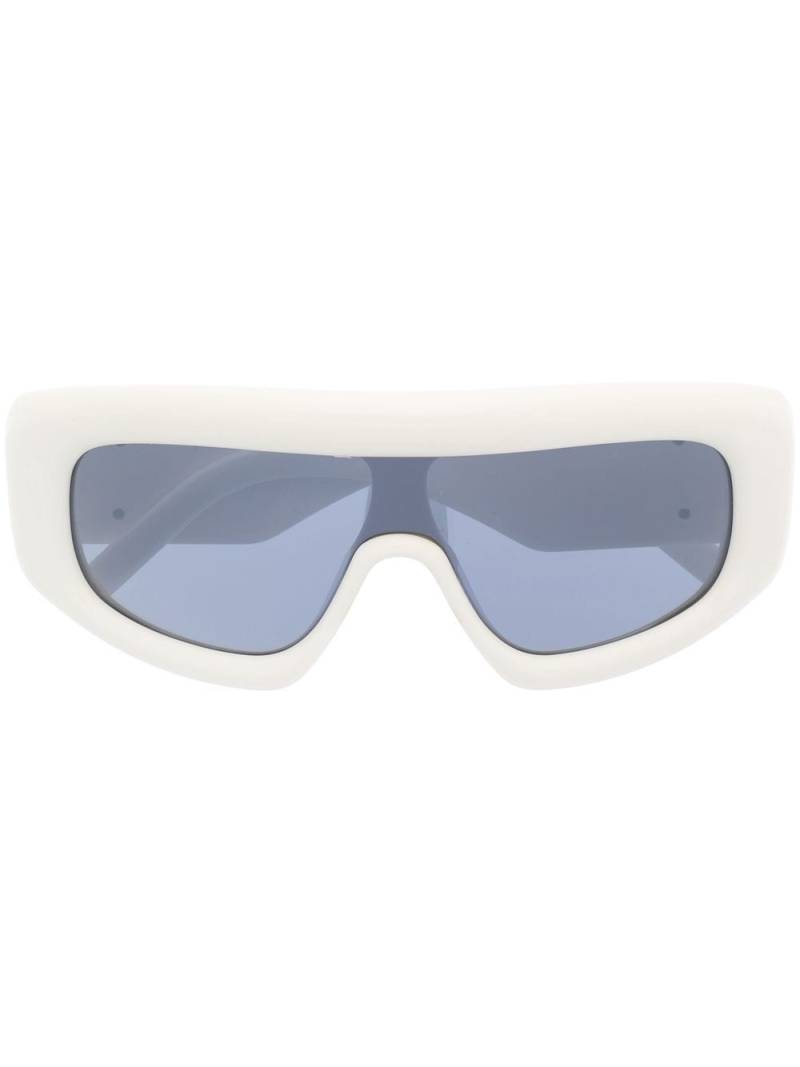 Palm Angels Eyewear Carmel oversize-frame sunglasses - White von Palm Angels Eyewear