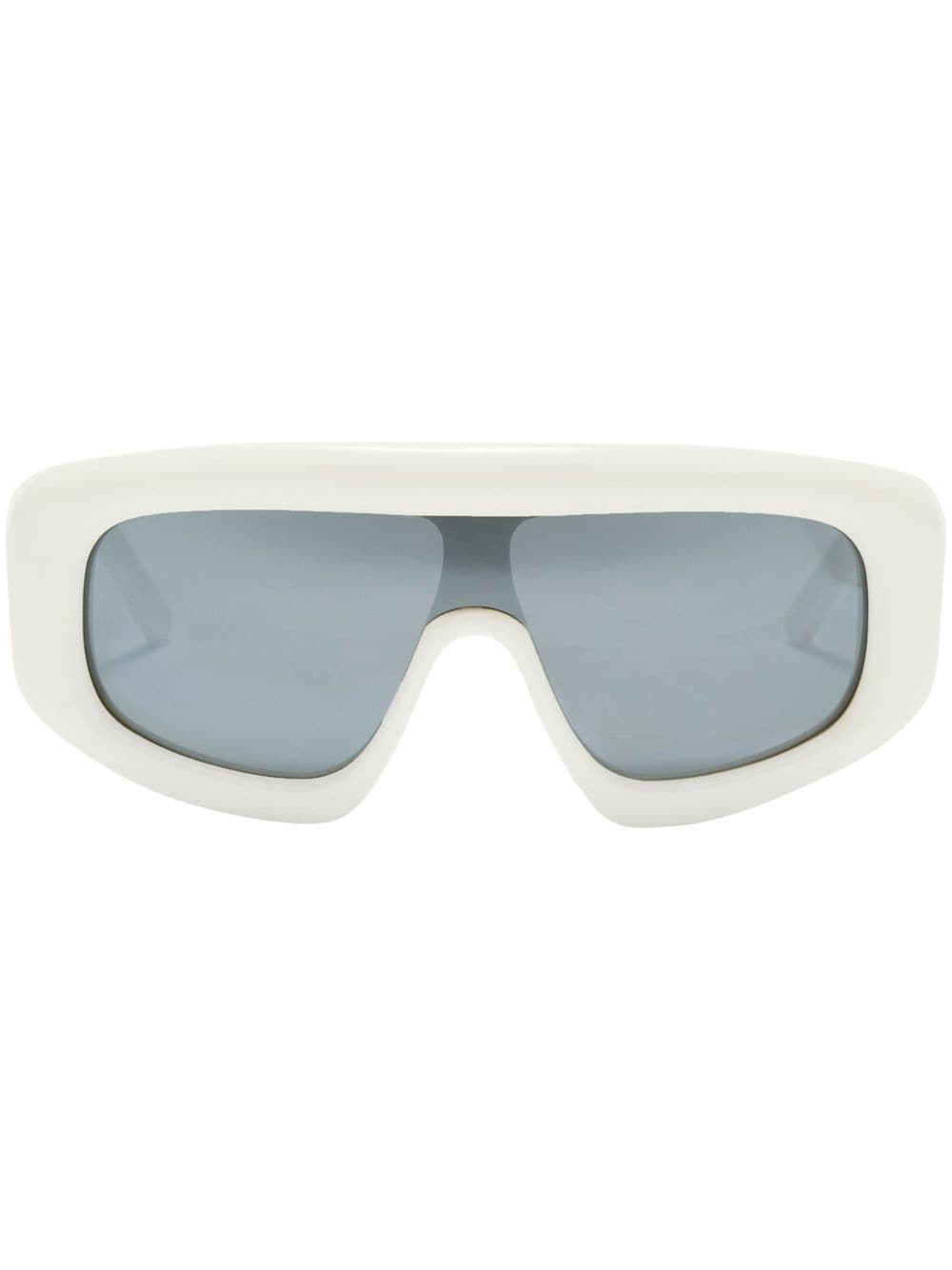 Palm Angels Eyewear Carmel shield-frame sunglasses - White von Palm Angels Eyewear