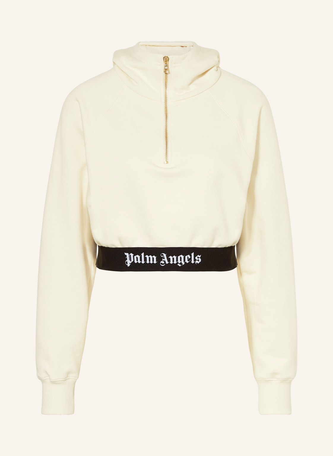 Palm Angels Cropped-Hoodie weiss Palm Angels Cropped-Hoodie weiss von Palm Angels