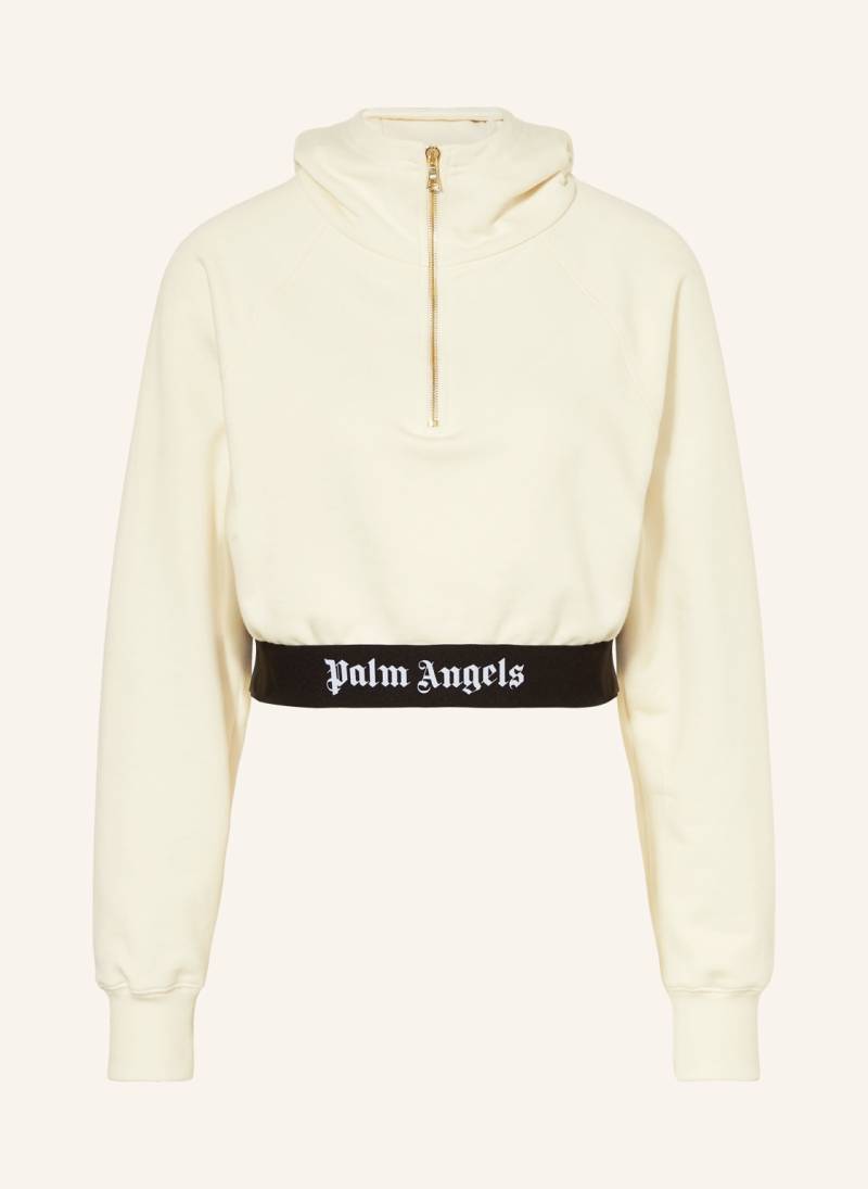 Palm Angels Cropped-Hoodie weiss Palm Angels Cropped-Hoodie weiss von Palm Angels