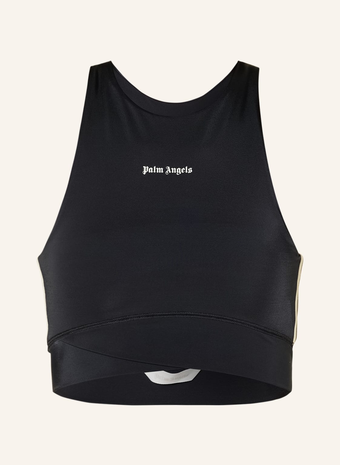 Palm Angels Cropped-Top Mit Galonstreifen schwarz Palm Angels Cropped-Top Mit Galonstreifen schwarz von Palm Angels