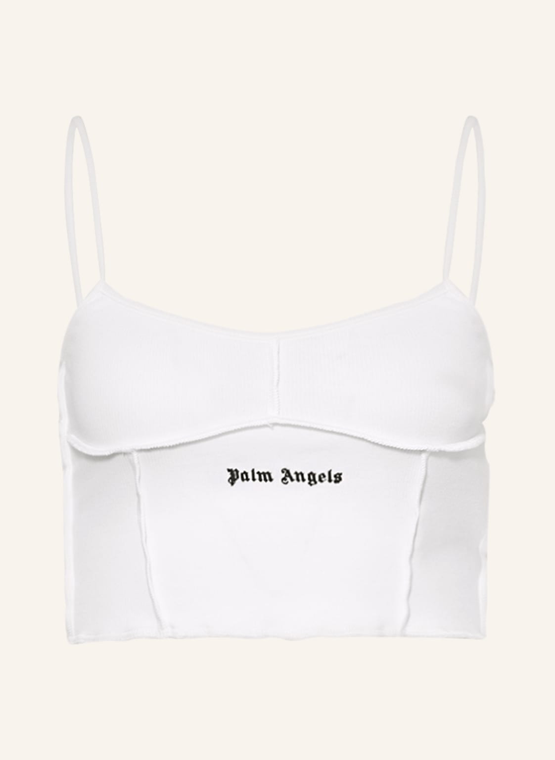 Palm Angels Cropped-Top weiss von Palm Angels