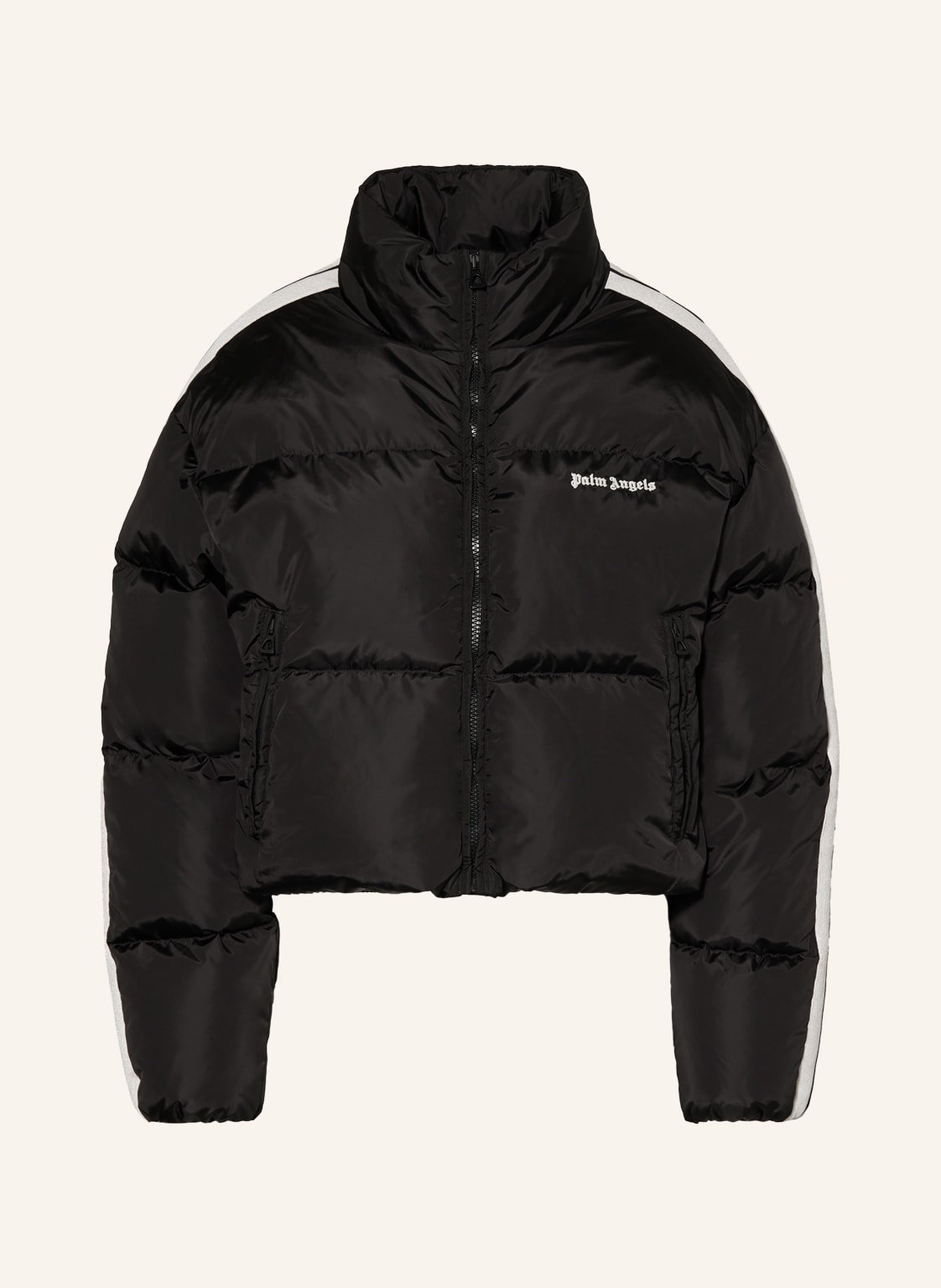 Palm Angels Daunenjacke Mit Galonstreifen schwarz Palm Angels Daunenjacke Mit Galonstreifen schwarz von Palm Angels