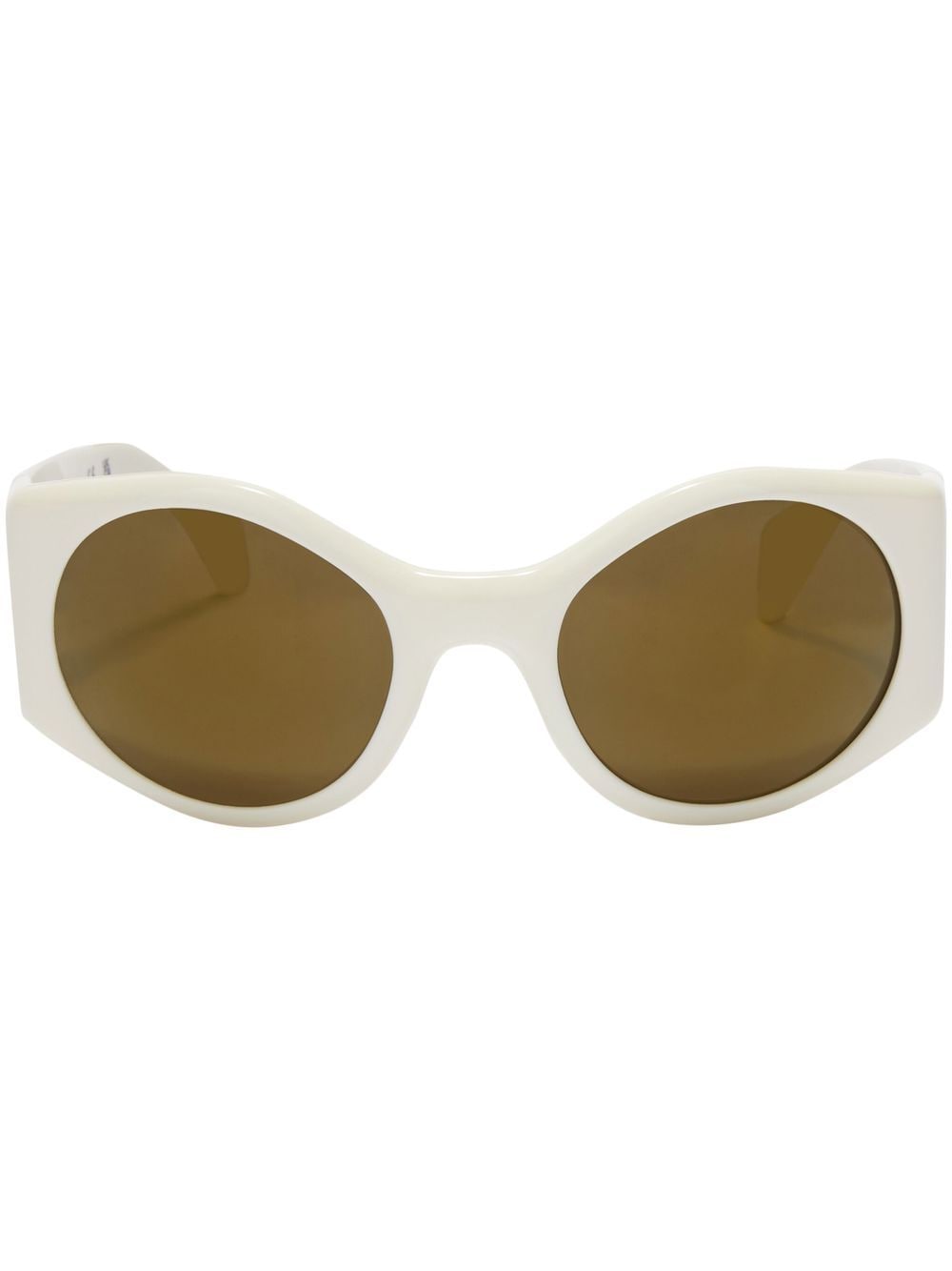 Palm Angels Eyewear Ennis round sunglasses - White von Palm Angels Eyewear