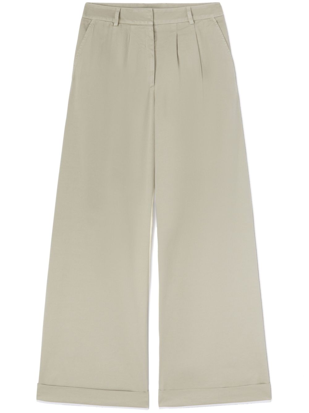 Palm Angels GB Label wide-leg trousers - Neutrals von Palm Angels