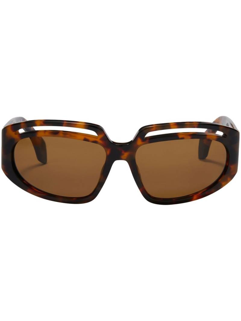 Palm Angels Eyewear Heights cutout sunglasses - Brown von Palm Angels Eyewear