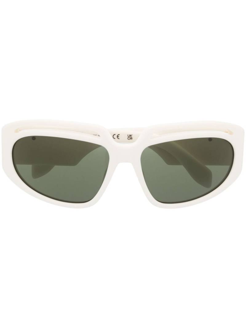 Palm Angels Eyewear Heights palm-plaque sunglasses - White von Palm Angels Eyewear