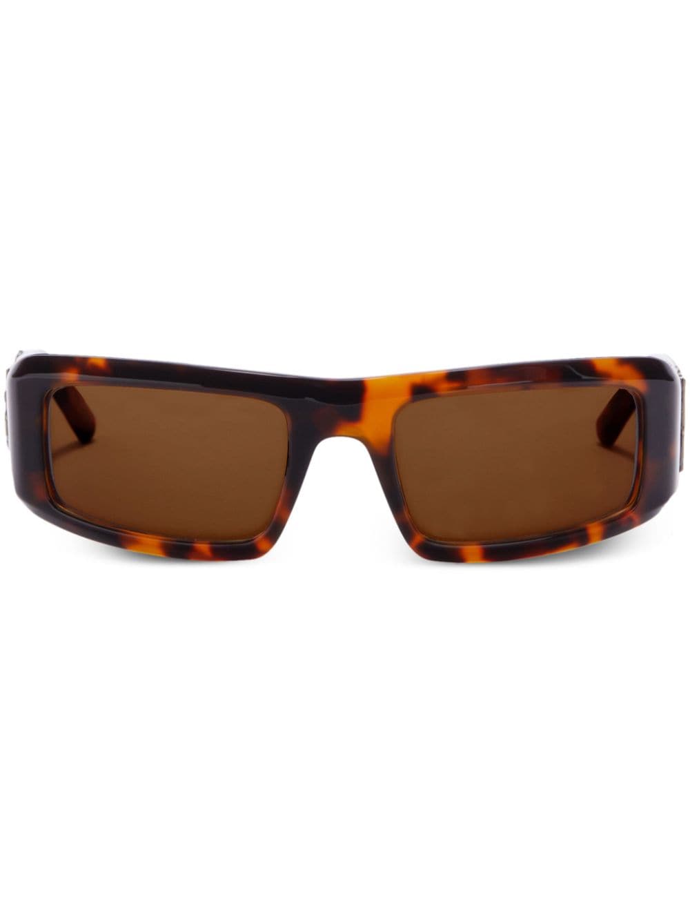 Palm Angels Eyewear Kerman rectangular-frame sunglasses - Brown von Palm Angels Eyewear