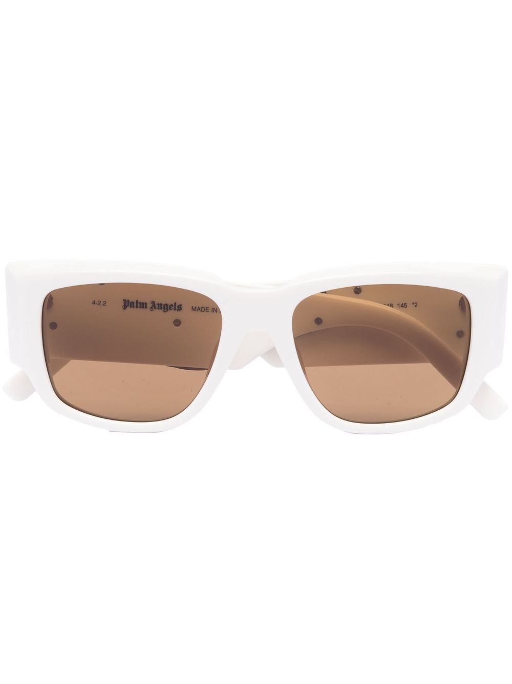 Palm Angels Eyewear Laguna cat-eye frame sunglasses - White von Palm Angels Eyewear