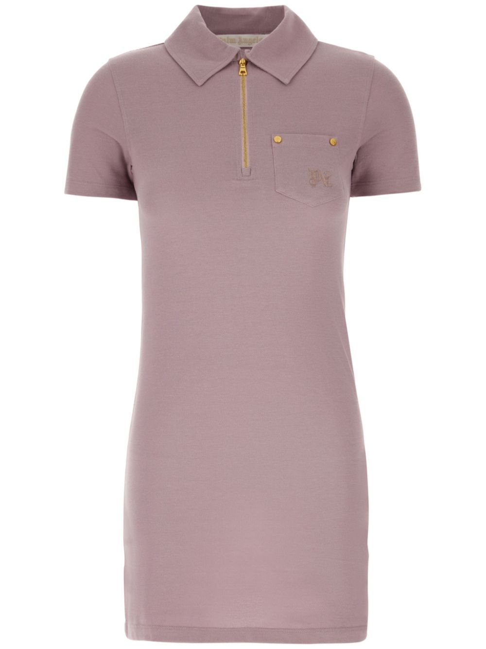 Palm Angels Mauve piquet polo dress - Pink von Palm Angels