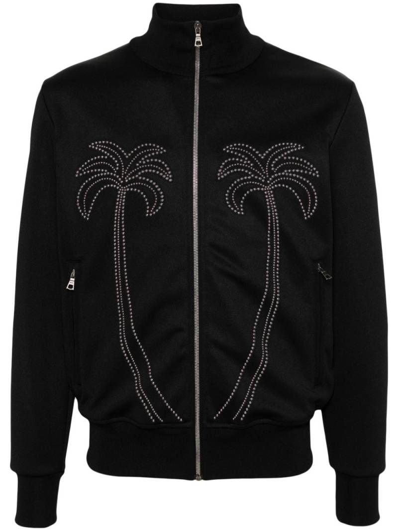 Palm Angels Milano studded track jacket - Black von Palm Angels