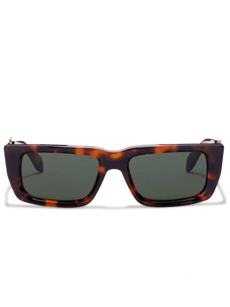 Palm Angels Eyewear Milford rectangular-frame sunglasses - Brown von Palm Angels Eyewear