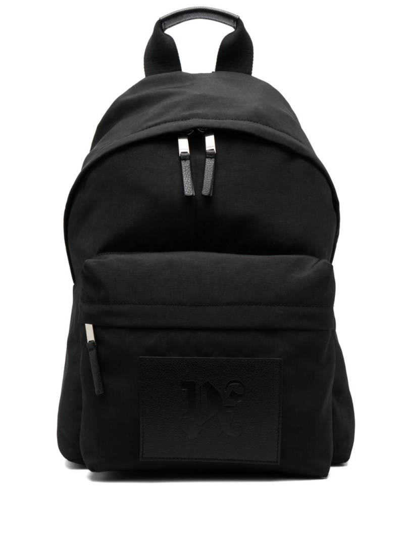 Palm Angels Monogram logo-patch backpack - Black von Palm Angels