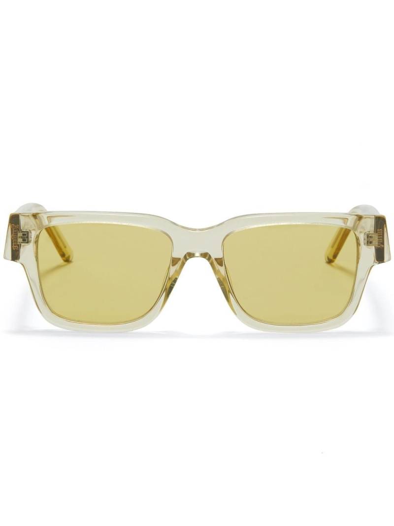 Palm Angels Eyewear Newport square-frame sunglasses - Yellow von Palm Angels Eyewear