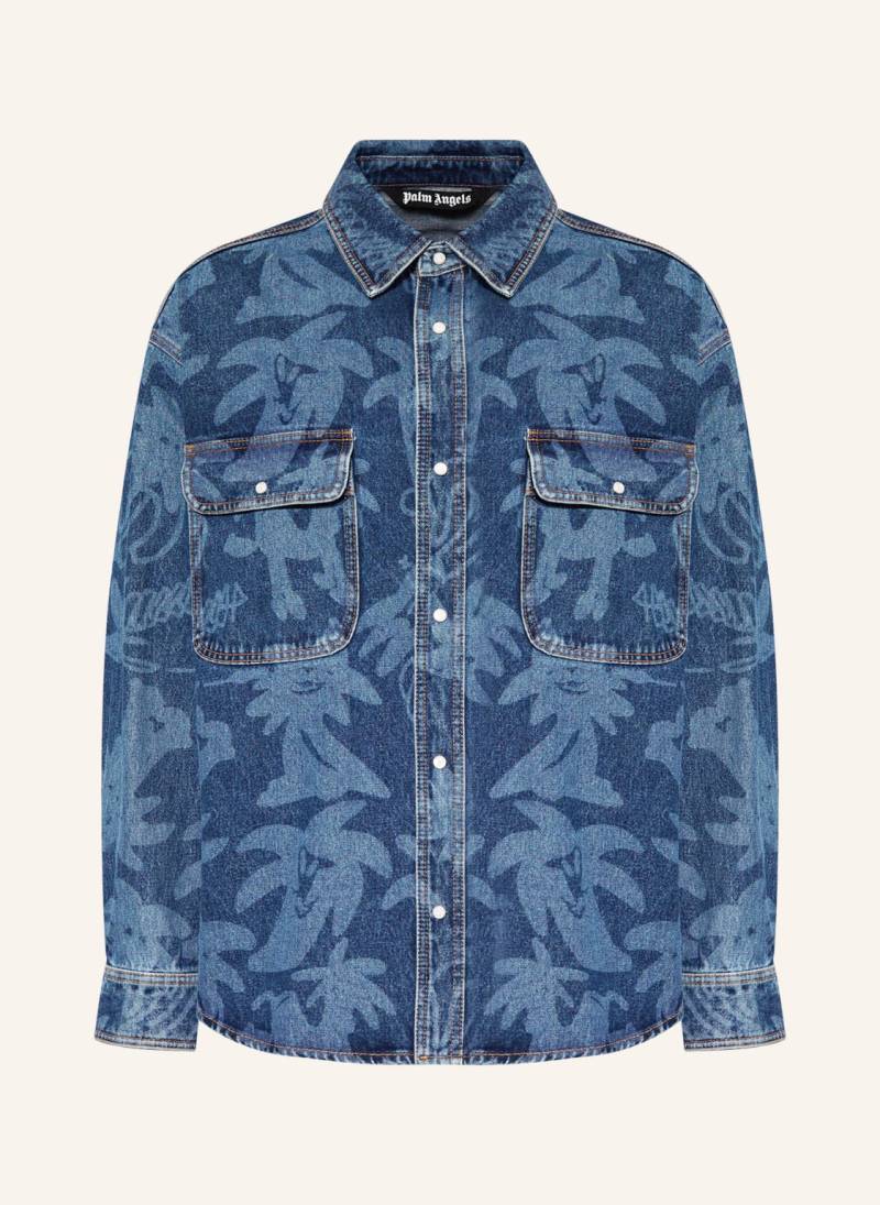 Palm Angels Oversized-Jeansjacke blau von Palm Angels