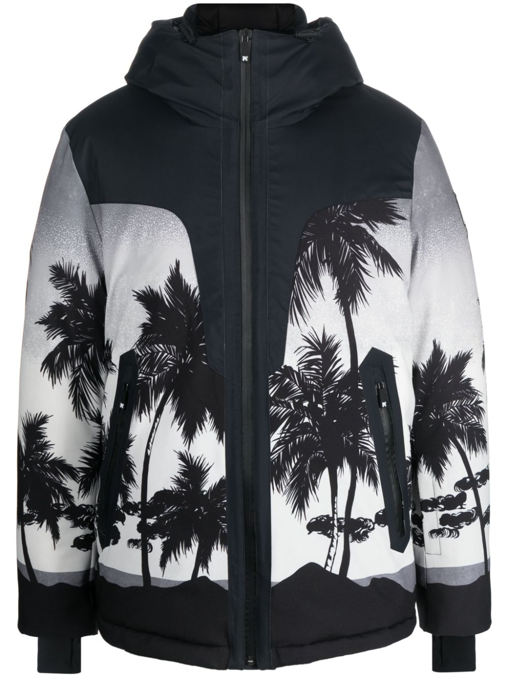 Palm Angels Palms padded ski jacket - Black von Palm Angels