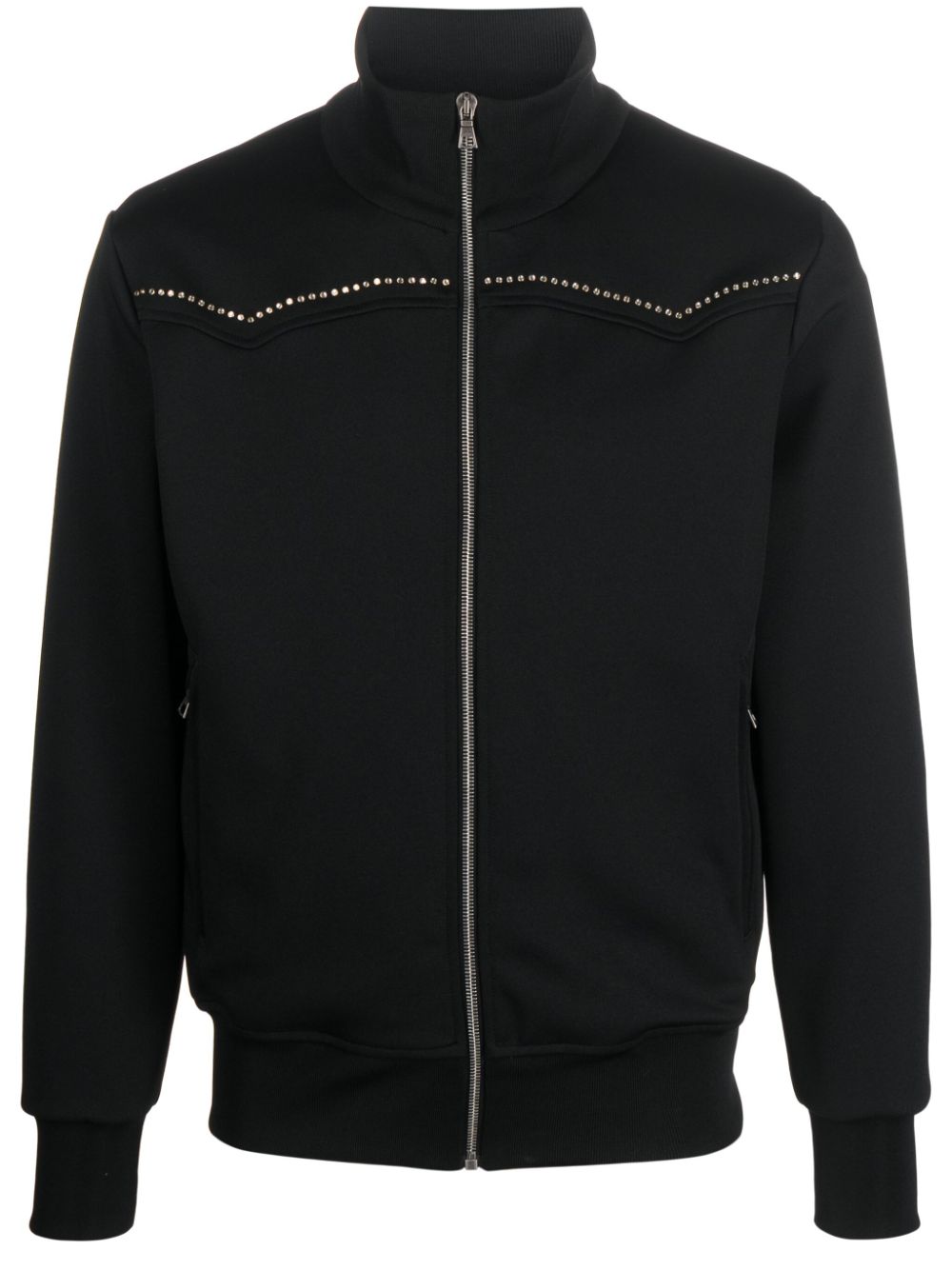 Palm Angels monogram-appliqu� track jacket - Black von Palm Angels