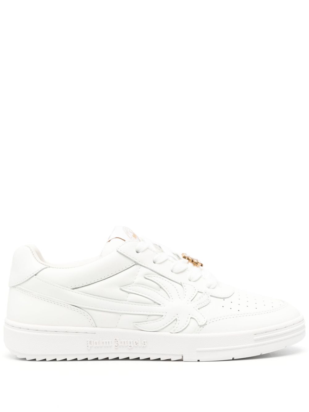 Palm Angels Palm Beach University leather sneakers - Neutrals von Palm Angels