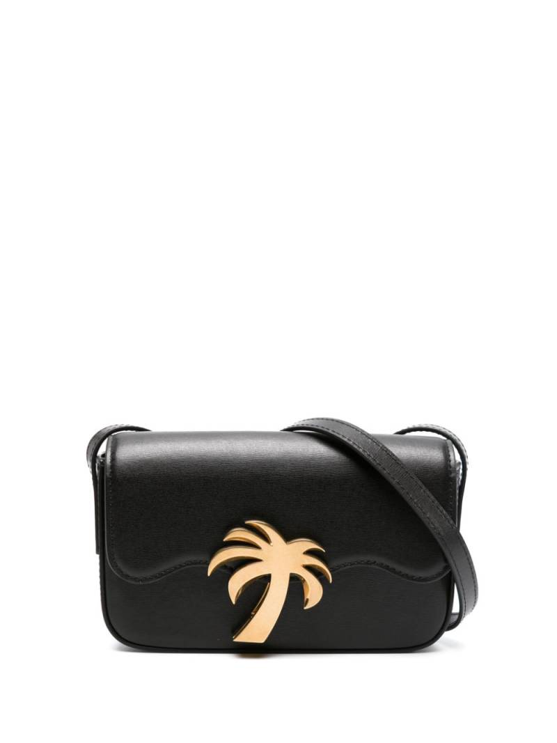 Palm Angels Palm Beach leather crossbody bag - Black von Palm Angels