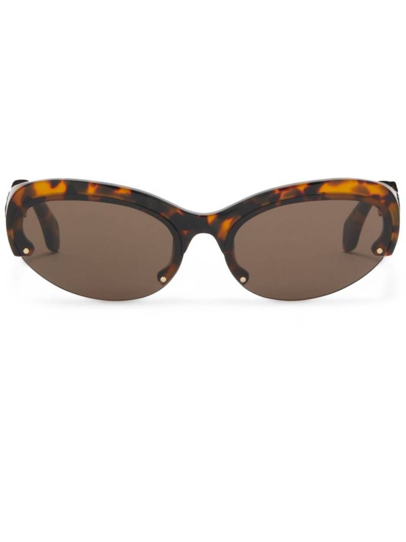 Palm Angels Eyewear Palmdale oval-frame sunglasses - Brown von Palm Angels Eyewear