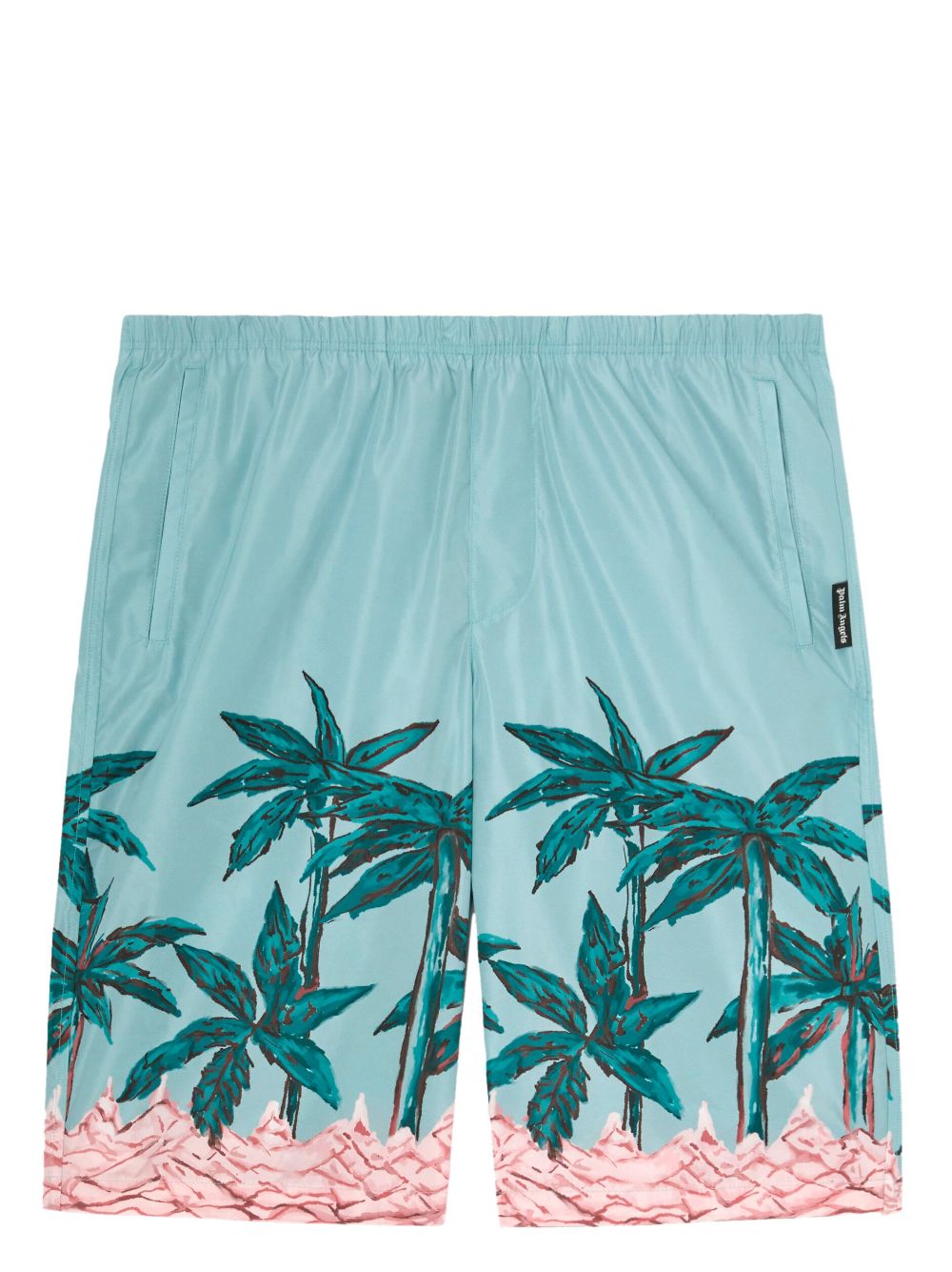 Palm Angels Palms Row-print swim shorts - Blue von Palm Angels