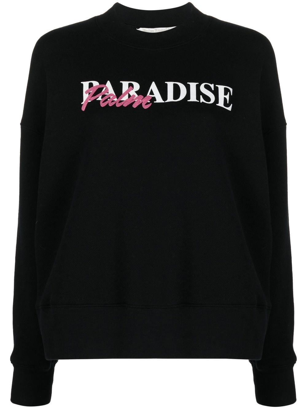 Palm Angels Paradise Palm print sweatshirt - Black von Palm Angels