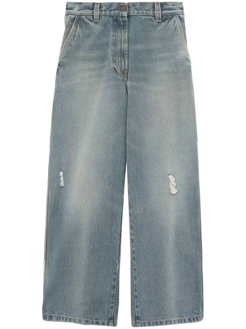 Palm Angels Paris wide-leg jeans - Blue von Palm Angels