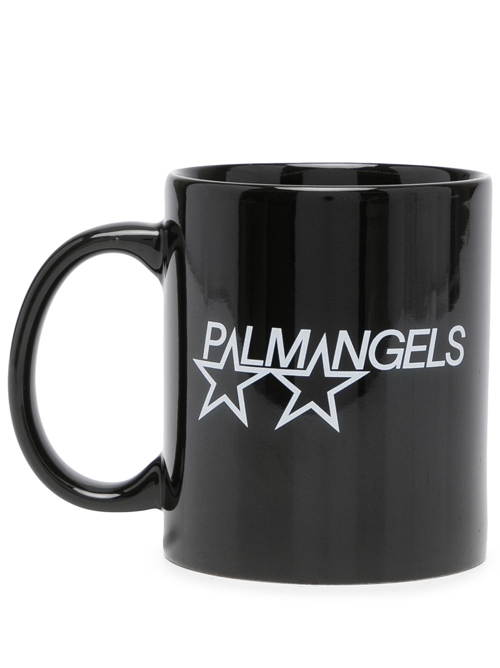 Palm Angels Racing Stars logo-print mug - Black von Palm Angels