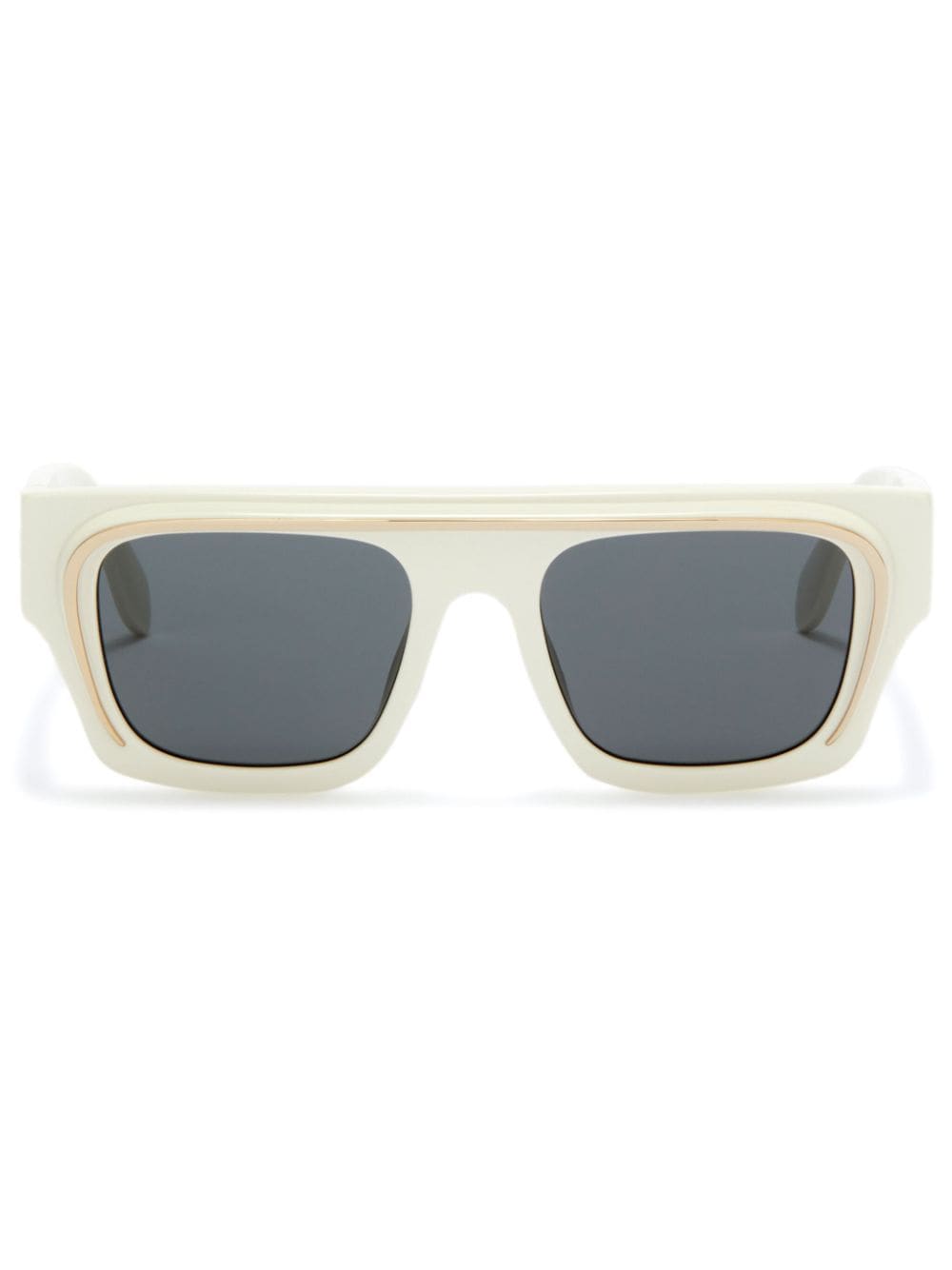 Palm Angels Eyewear Salton square-frame sunglasses - White von Palm Angels Eyewear