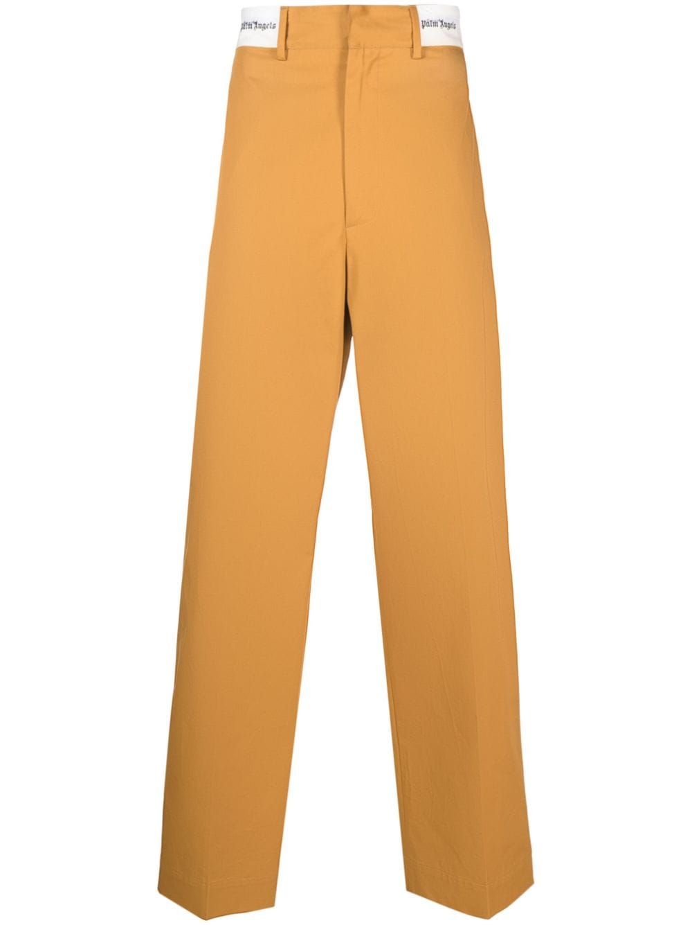 Palm Angels Sartorial-waistband chino trousers - Yellow von Palm Angels