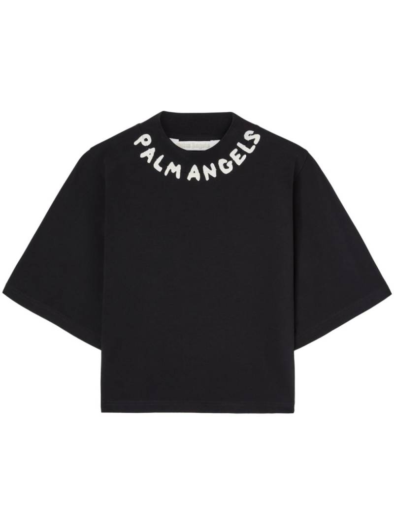 Palm Angels Seasonal Logo T-shirt - Black von Palm Angels