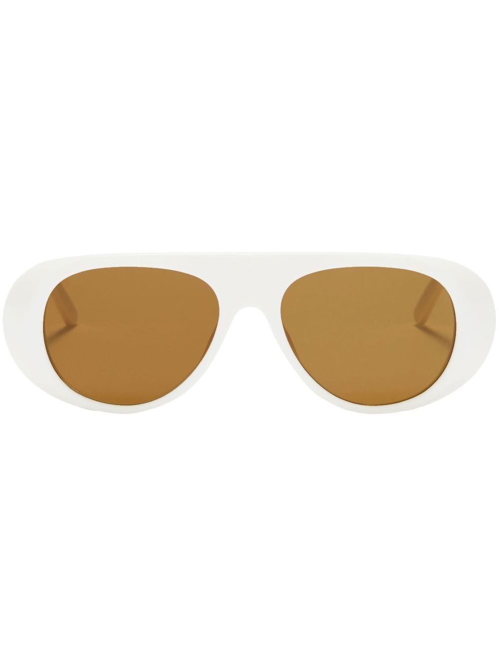 Palm Angels Eyewear Sierra round-frame sunglasses - White von Palm Angels Eyewear