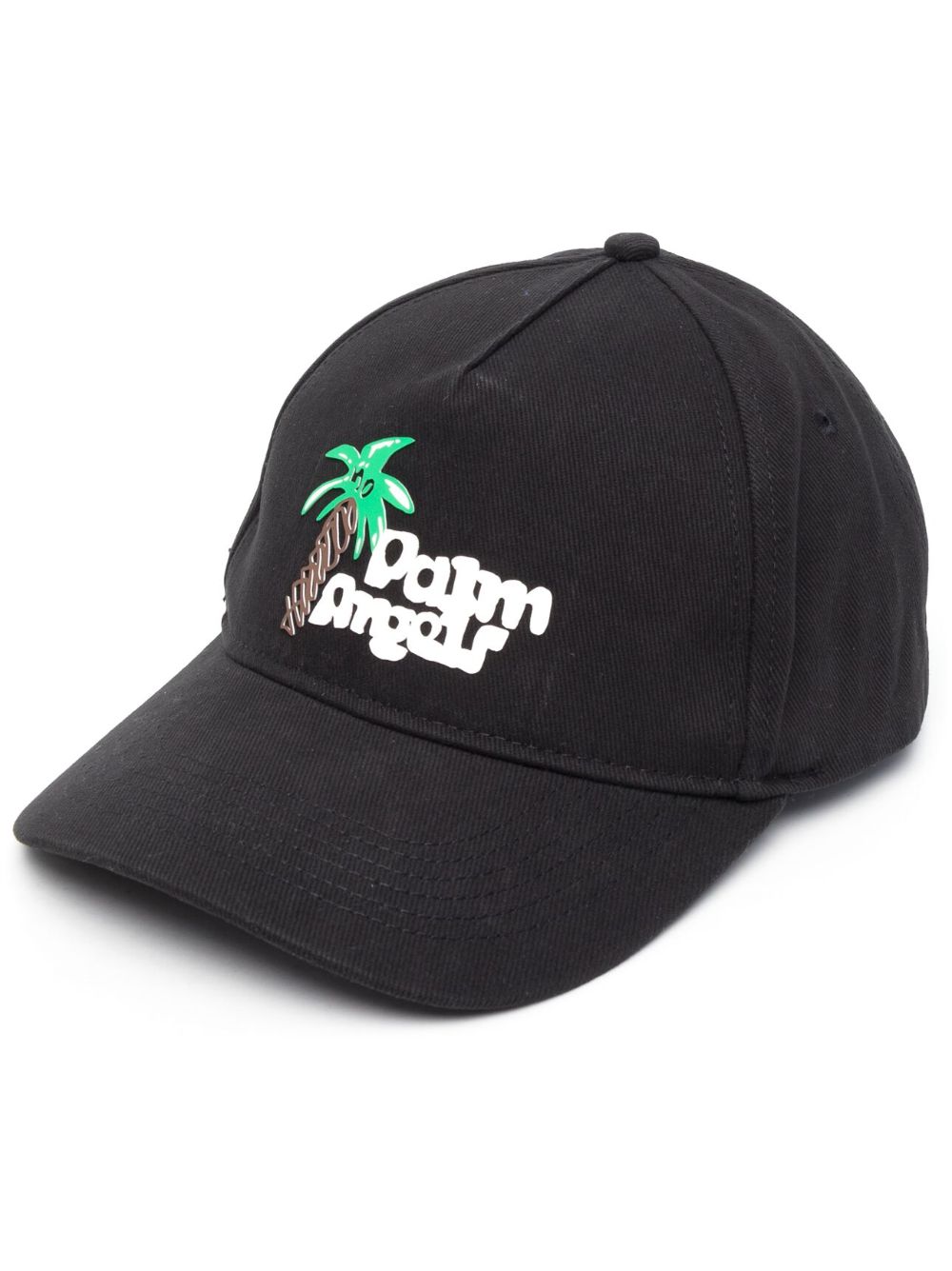 Palm Angels Sketchy logo-print baseball cap - Black von Palm Angels