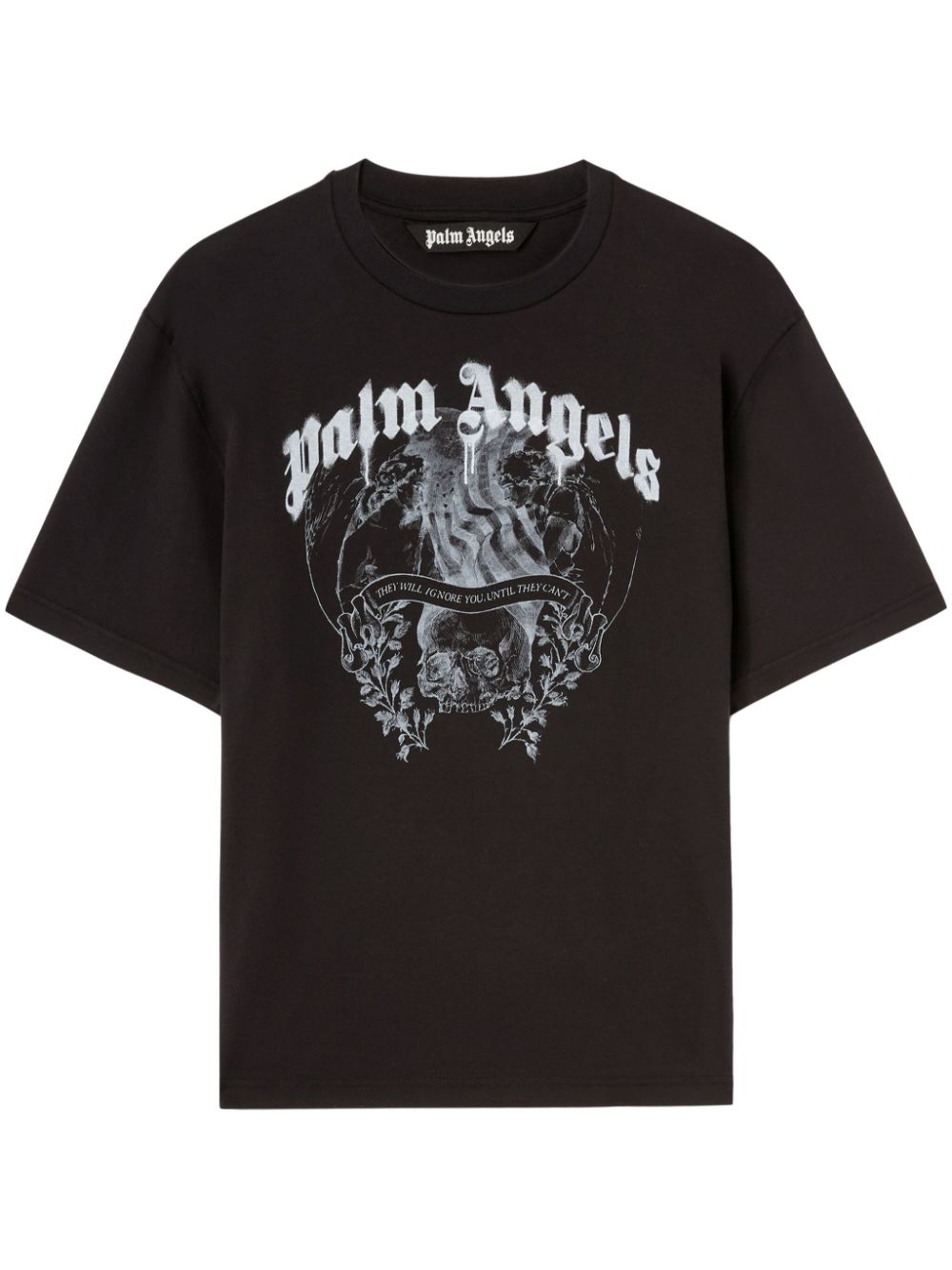 Palm Angels Statement Pencil cotton T-shirt - Black von Palm Angels