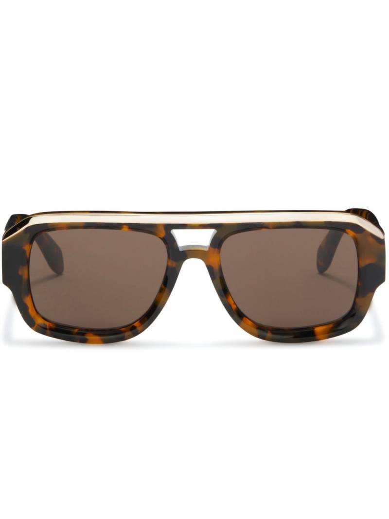 Palm Angels Eyewear Stockton square-frame sunglasses - Brown von Palm Angels Eyewear