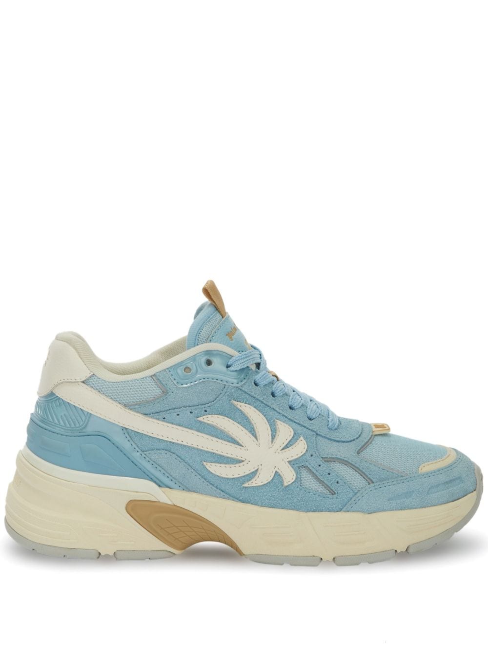 Palm Angels The Palm Runner leather sneakers - Blue von Palm Angels