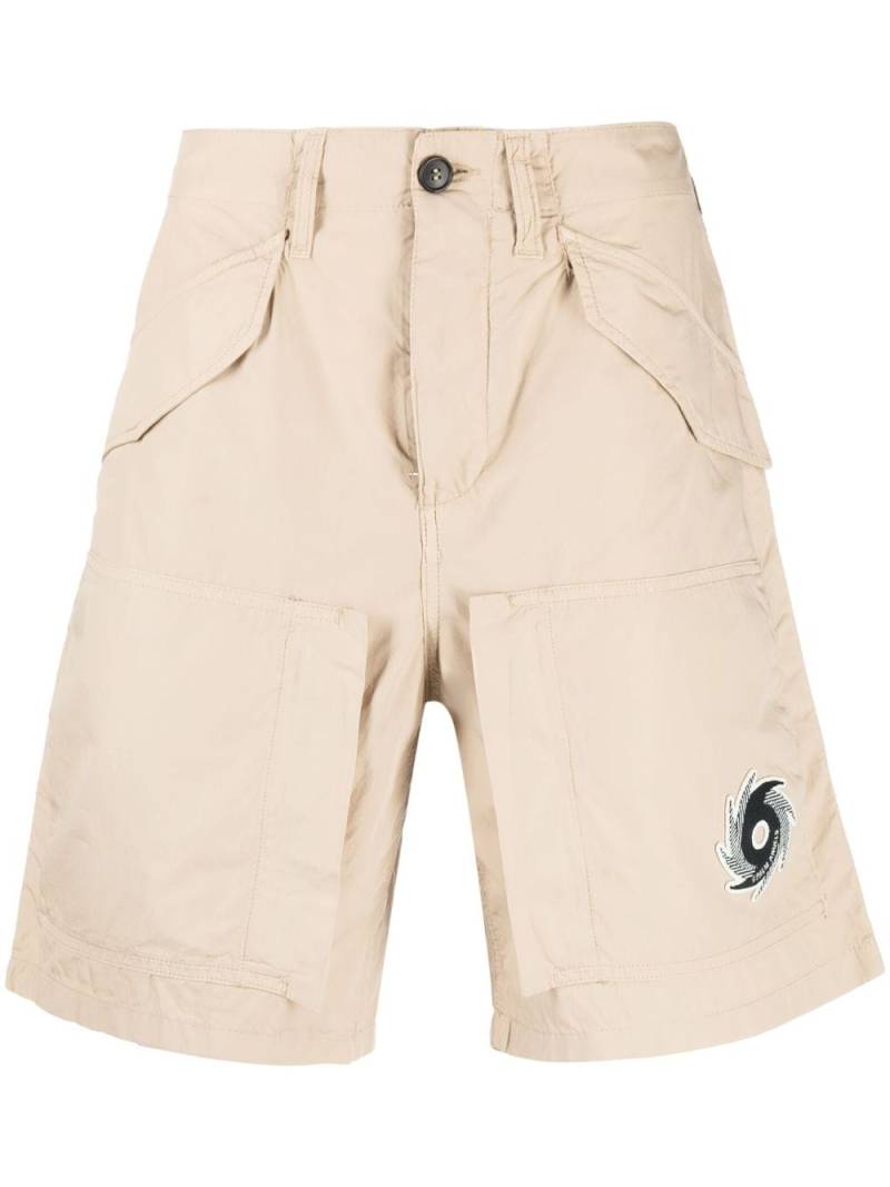 Palm Angels Tornado cotton cargo shorts - Neutrals von Palm Angels