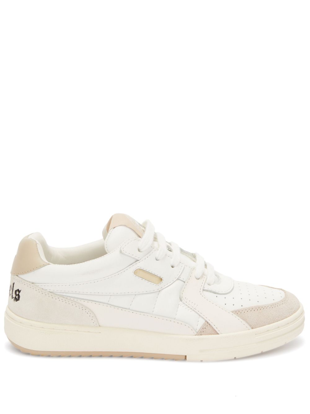 Palm Angels University leather sneakers - White von Palm Angels