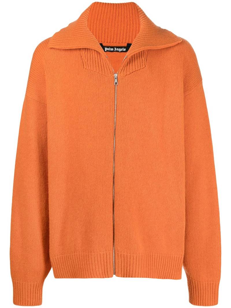 Palm Angels Unknown Location zipped cardigan - Orange von Palm Angels