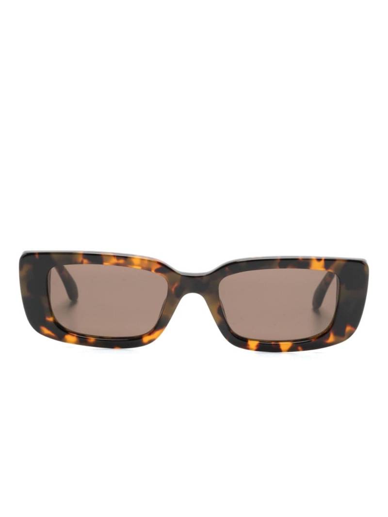 Palm Angels Eyewear Yosemite rectangle-frame sunglasses - Brown von Palm Angels Eyewear