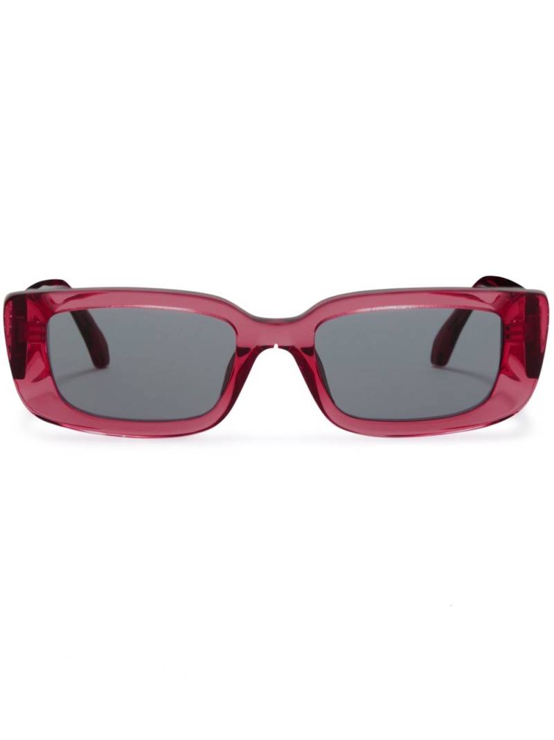 Palm Angels Eyewear Yosemite rectangle-frame sunglasses - Pink von Palm Angels Eyewear